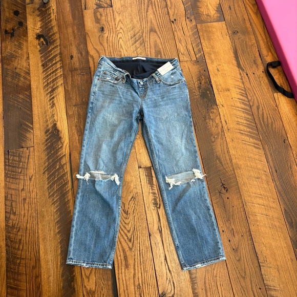 Abercrombie & Fitch Denim - Abercrombie Maternity & Fitch Light Blue Straight Leg Jeans